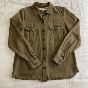 Old Navy Women’s Khaki Button-Up Shirt